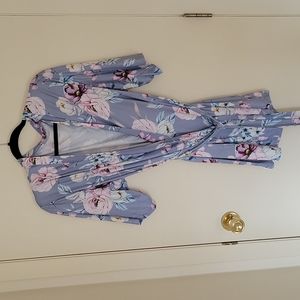 Super cute short silky robe.